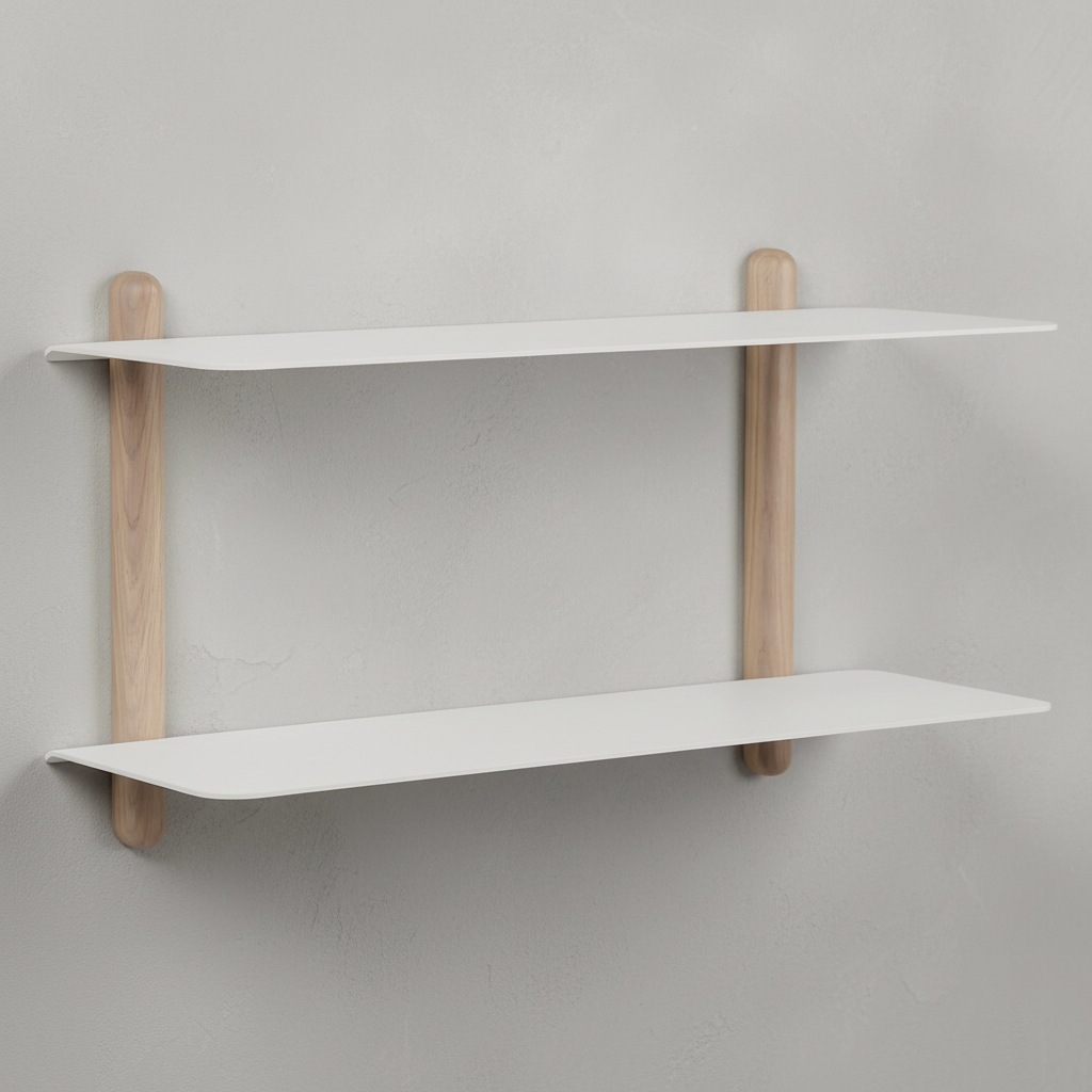 Gejst Nivo Shelf Large F - light oak / white