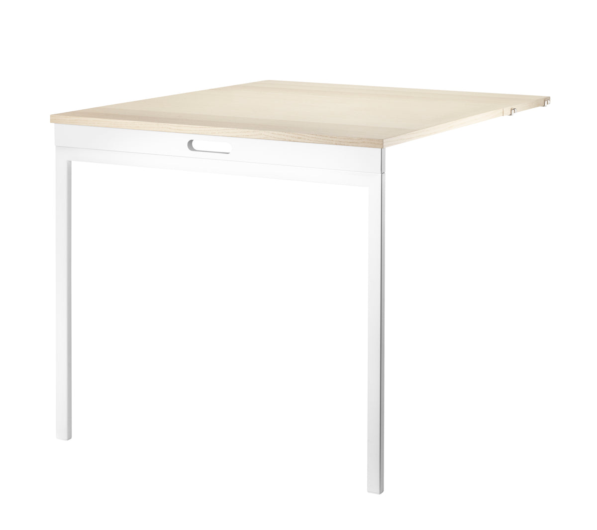 Folding Table in Ash/White, room setting