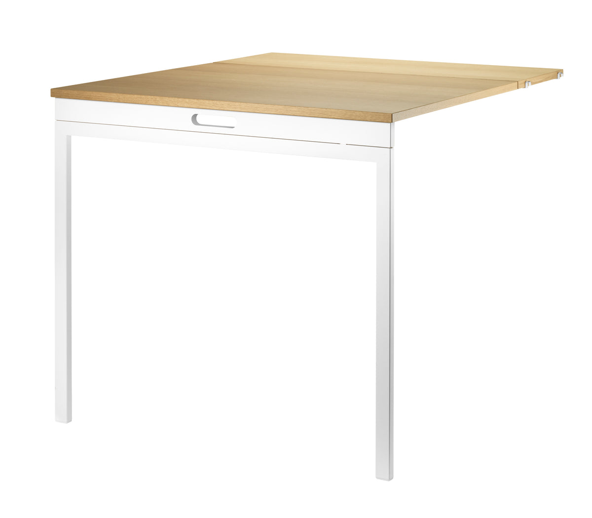 Folding Table in Oak/White, room setting