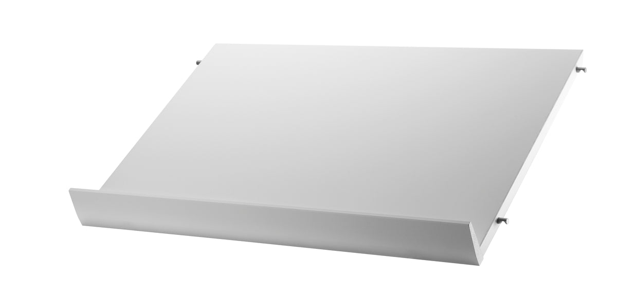 Magazine shelf solid w58 x d30 cm in White, room setting