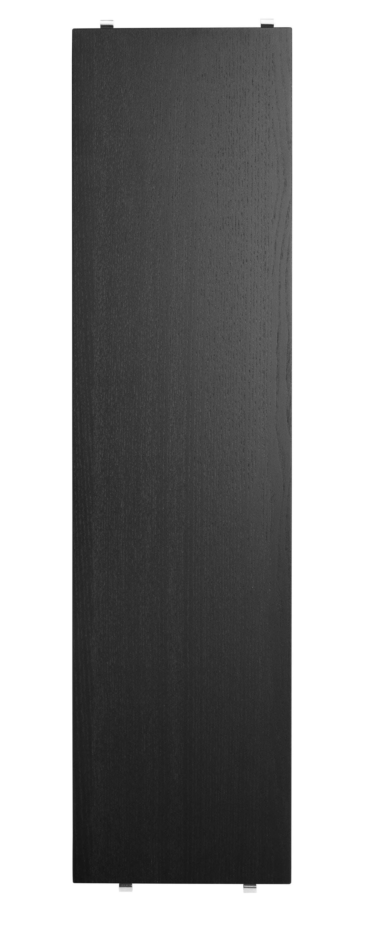 Shelf w78 x d20 cm in Black stained ash, room setting