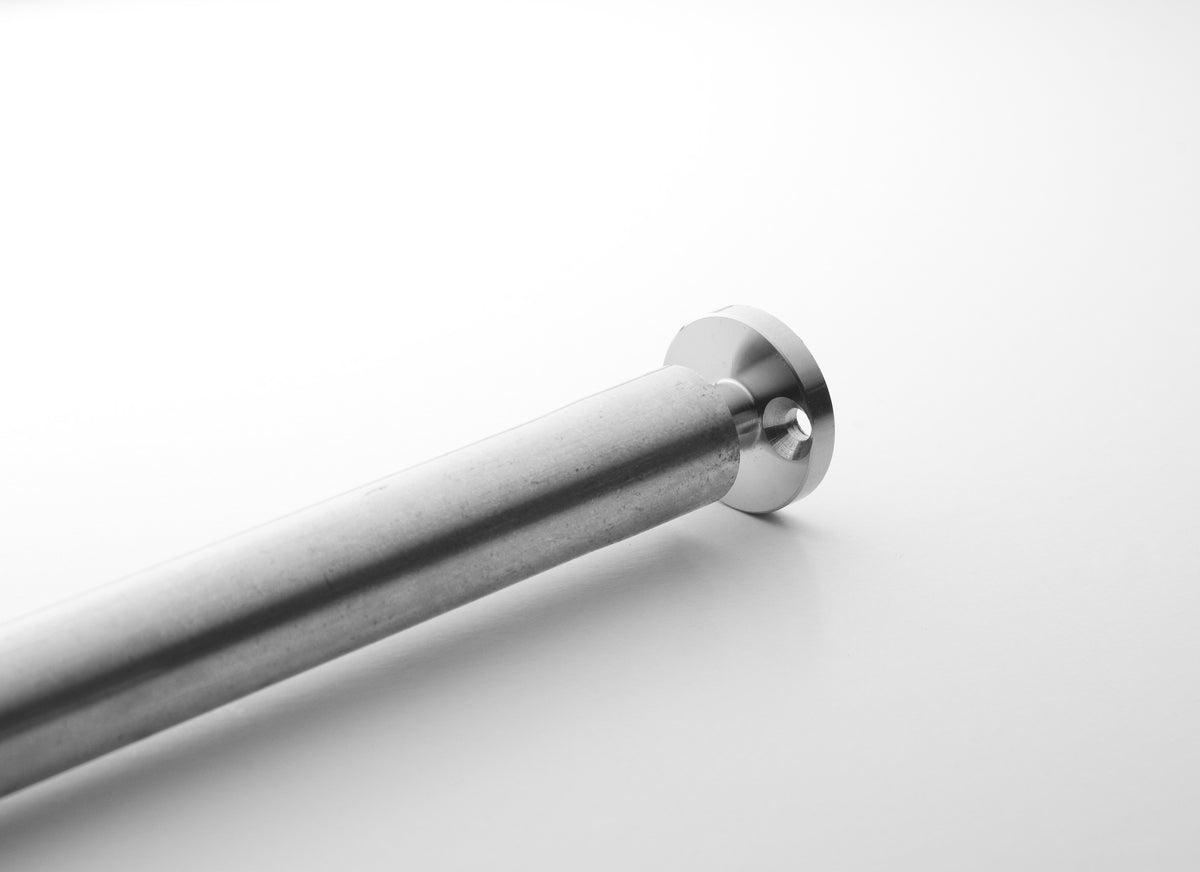 Upright h87 x Ø2 cm galvanized in Galvanized, room setting