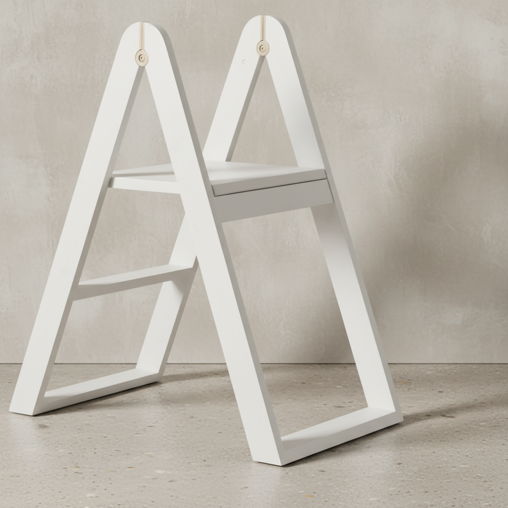 Gejst Reech Step Ladder, White