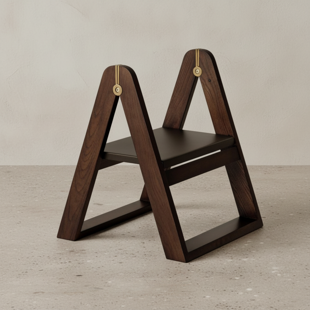 Gejst Reech Step Stool, Dark Ash