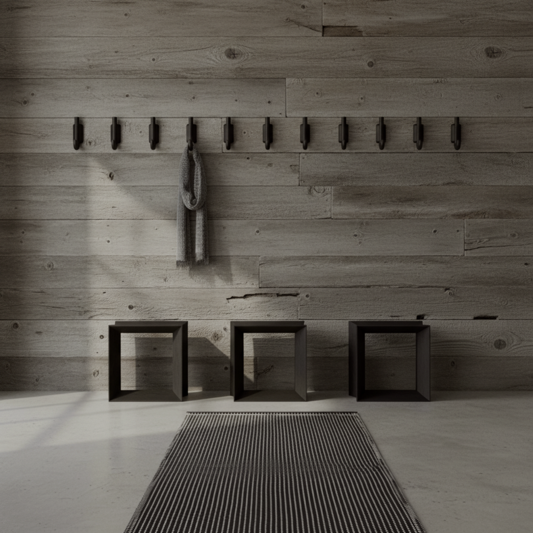 Vibeke Klint Rug VK-3, Black/Off-White - Runner