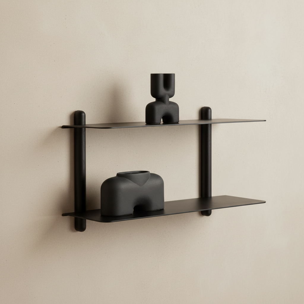 Gejst Nivo Shelf Large F - black ash/ black