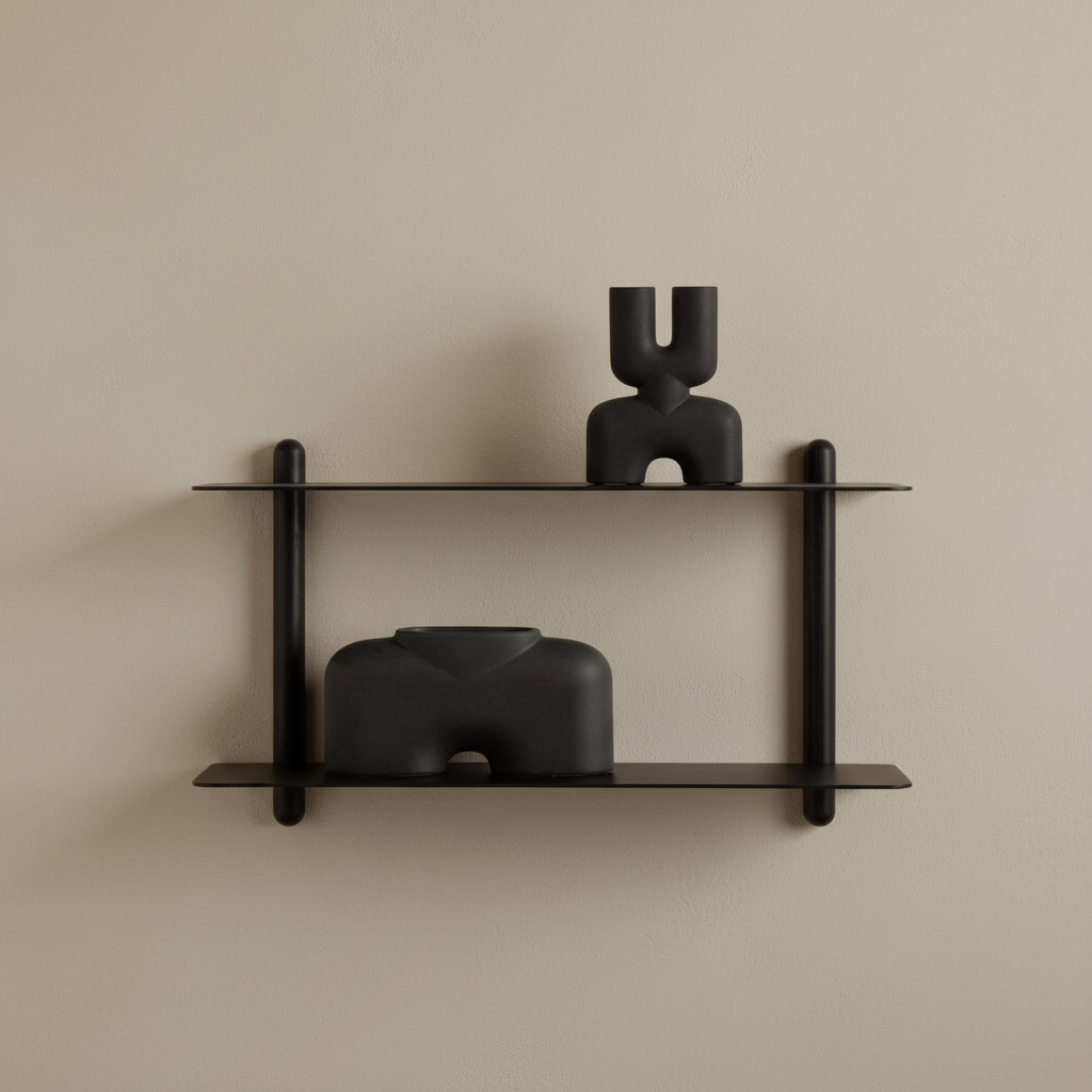 Gejst Nivo Shelf Large F - black ash/ black