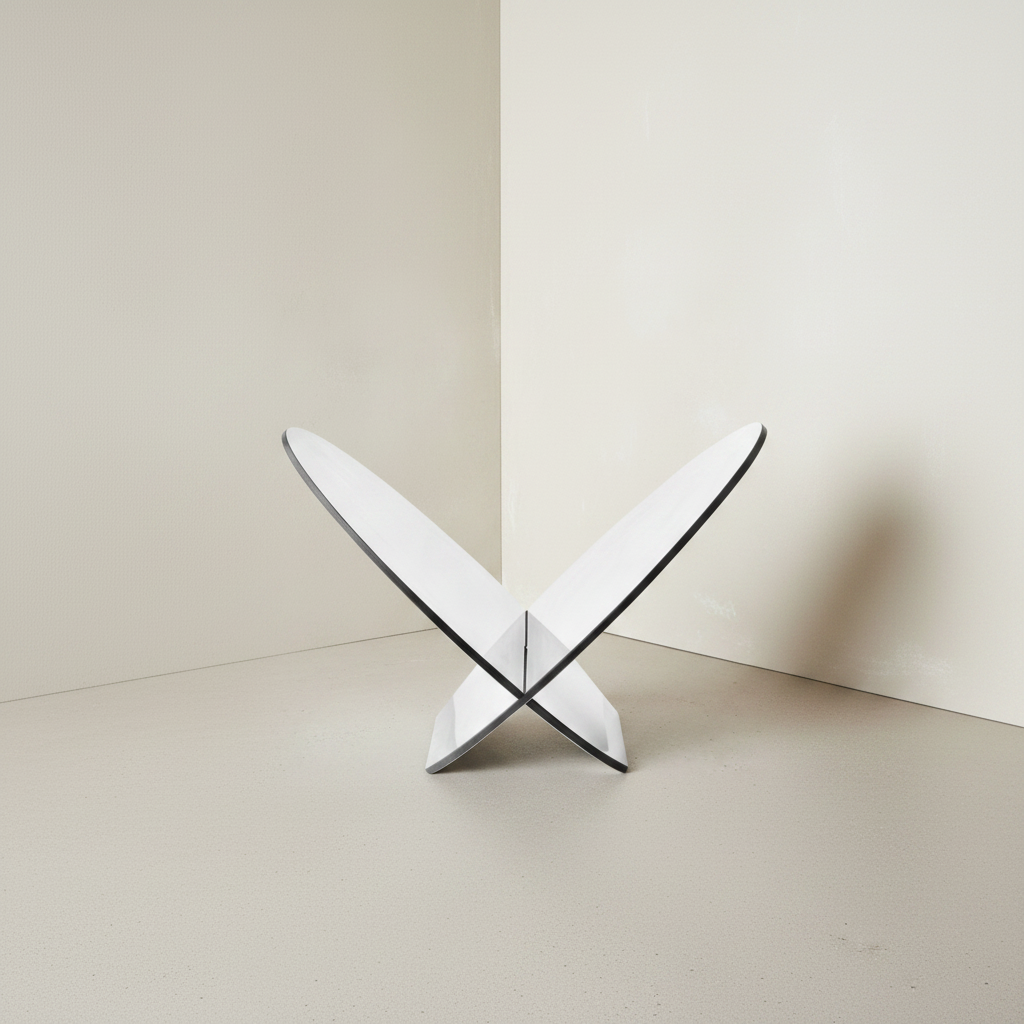 Gejst Silia Magazine Holder, Stainless Steel