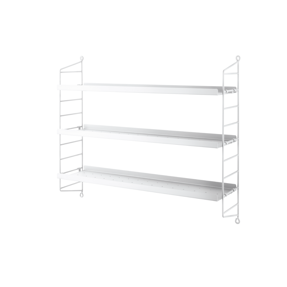 String Pocket metal in White/White by String Furniture