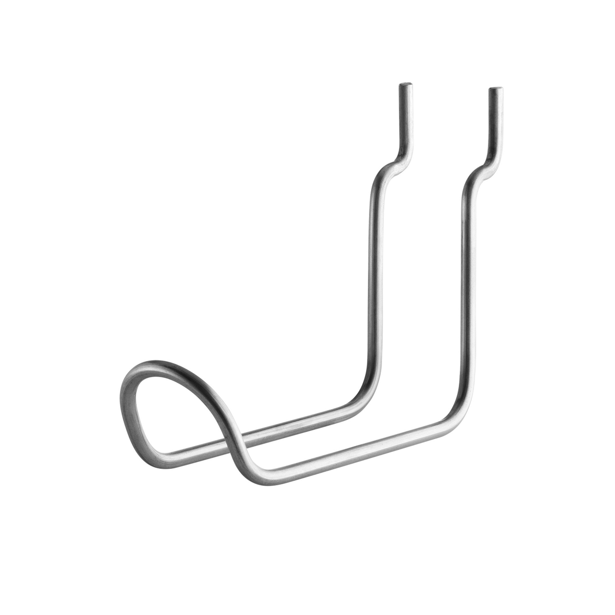 Vertical double hook in Stainless steel by String Furniture