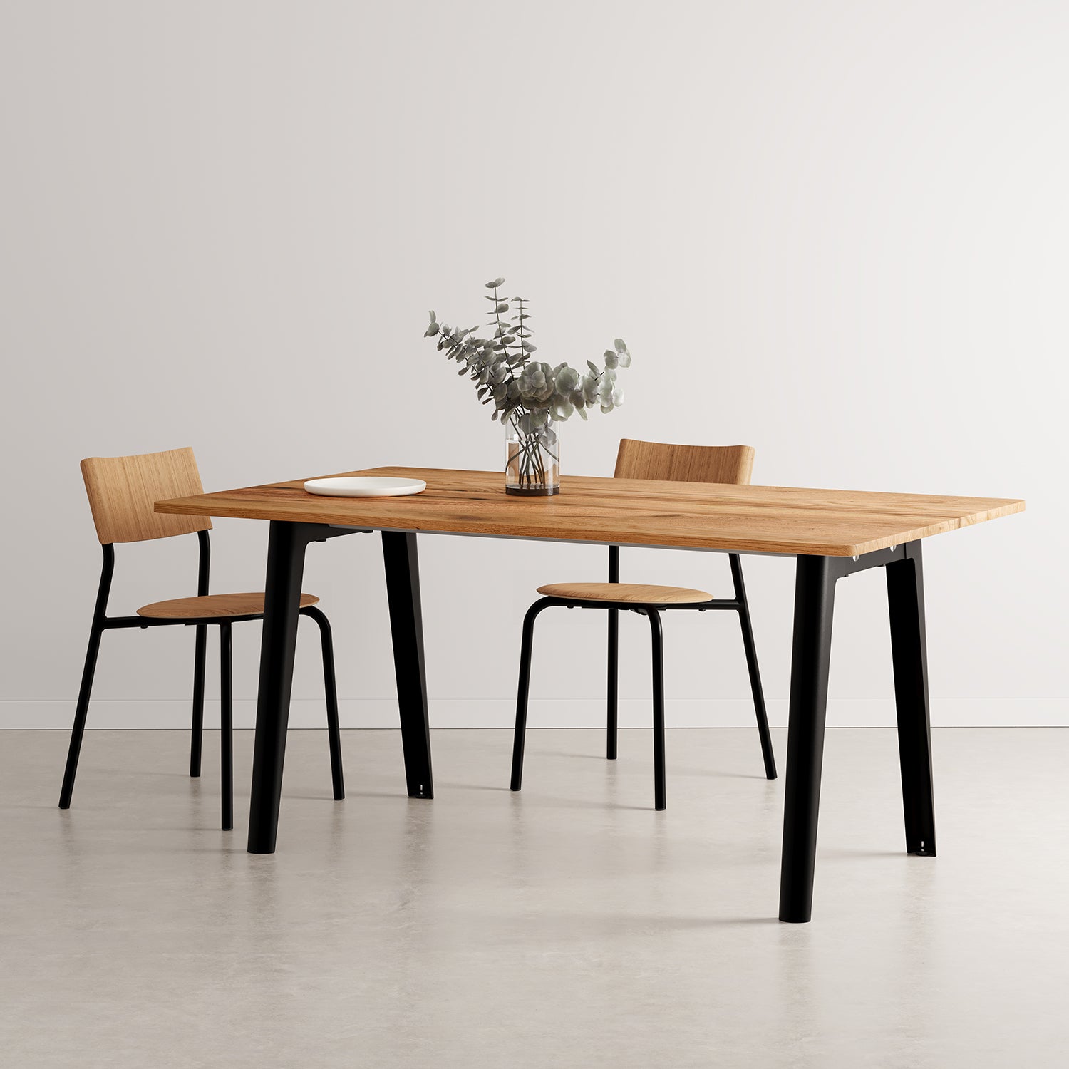 table-a-manger-new-modern-bois-ancien-160x95-noir-chaises