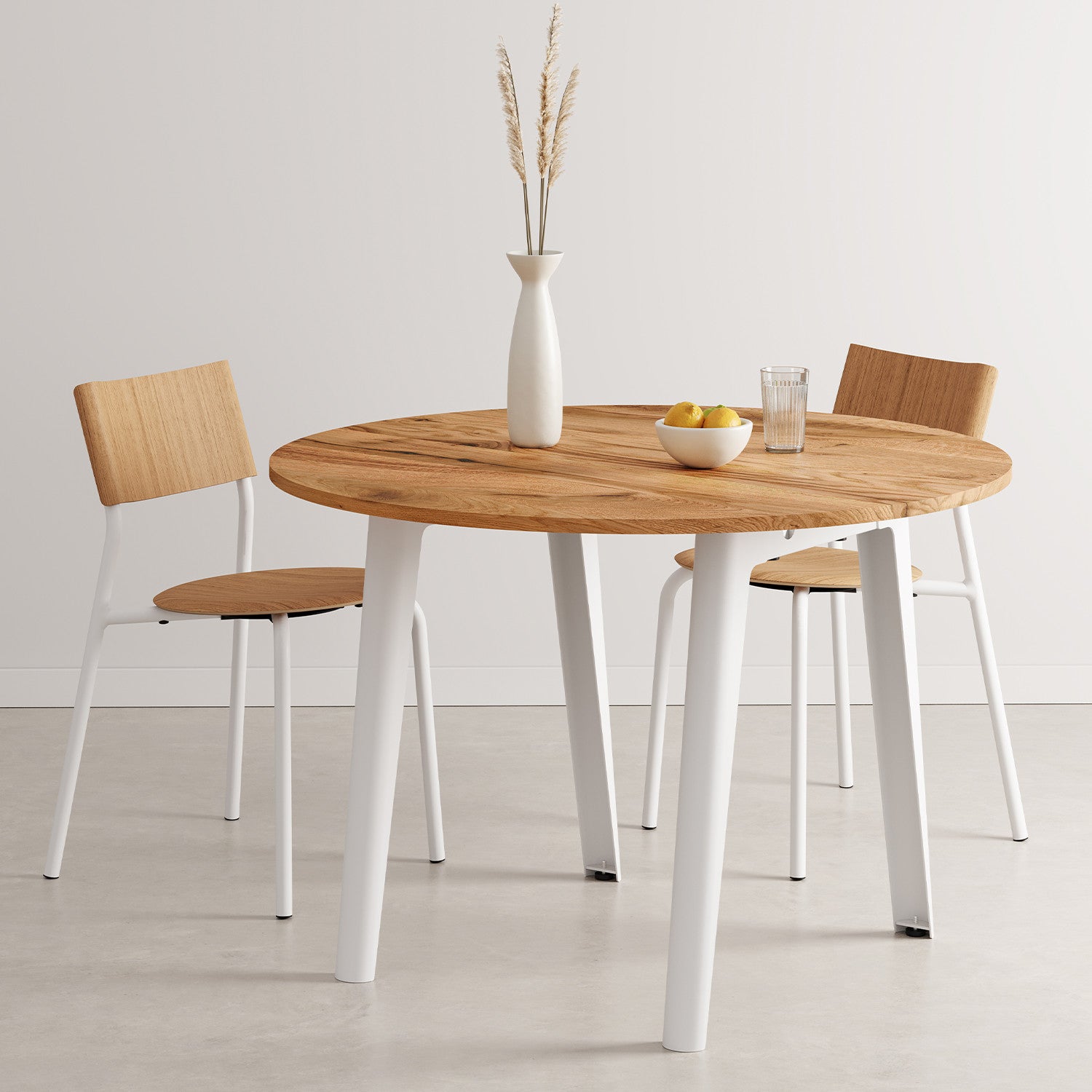 TIPTOE NEW MODERN round table diameter 110cm - reclaimed wood