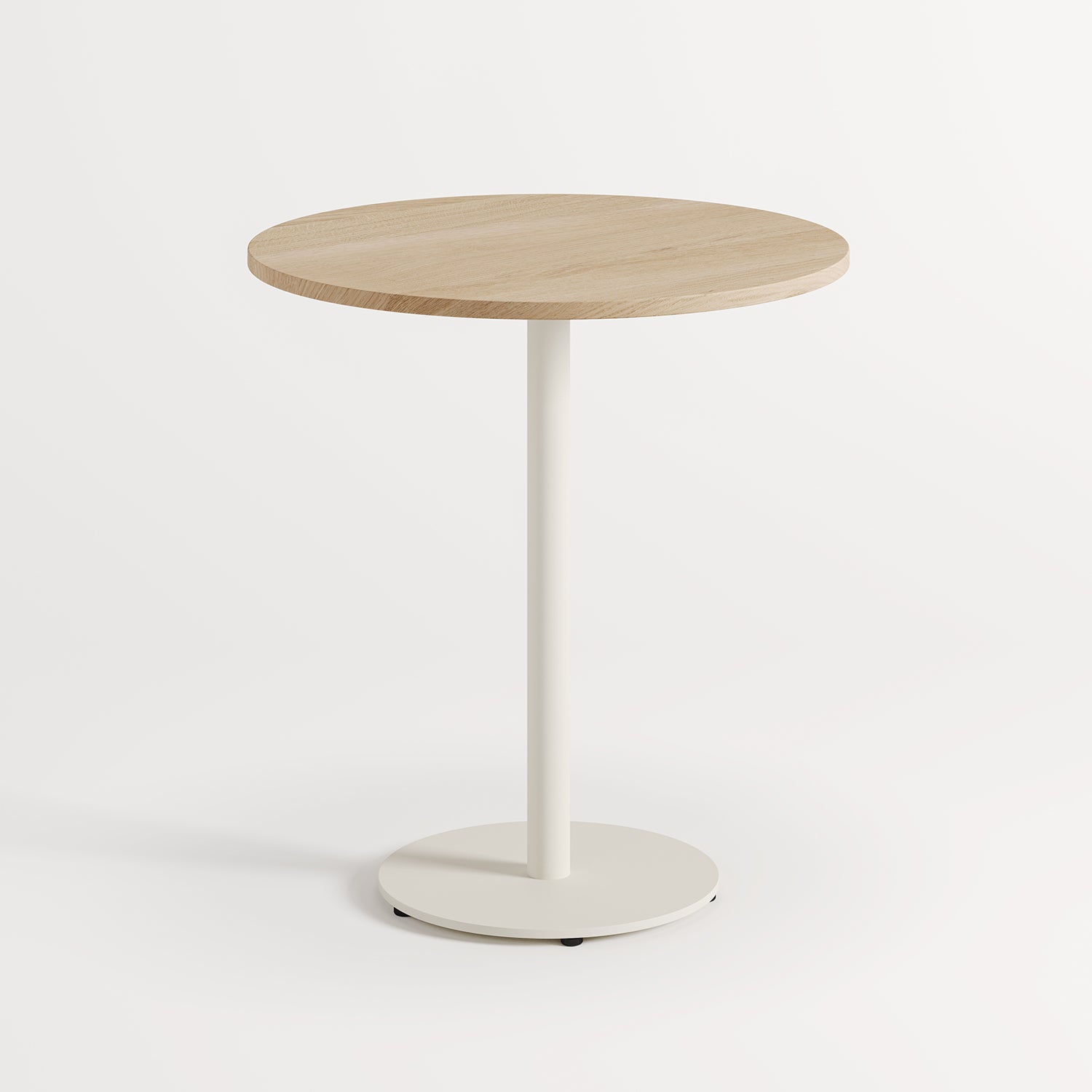 table-moka-chene-massif-ronde-blanccreme
