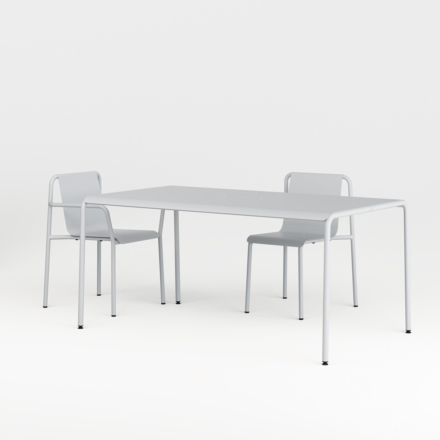 TIPTOE PANORAMA outdoor table - powder-coated steel