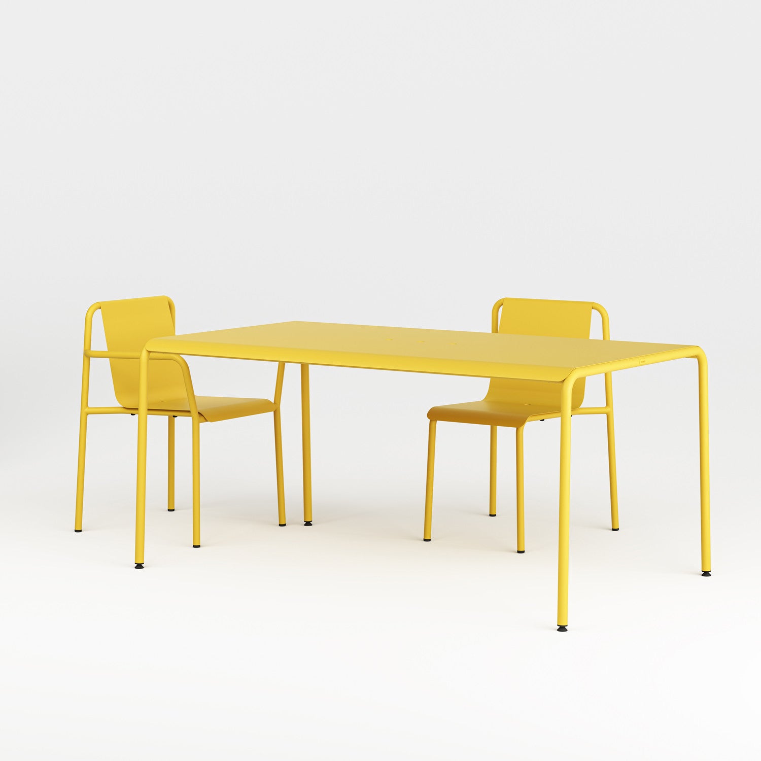 TIPTOE PANORAMA outdoor table - powder-coated steel