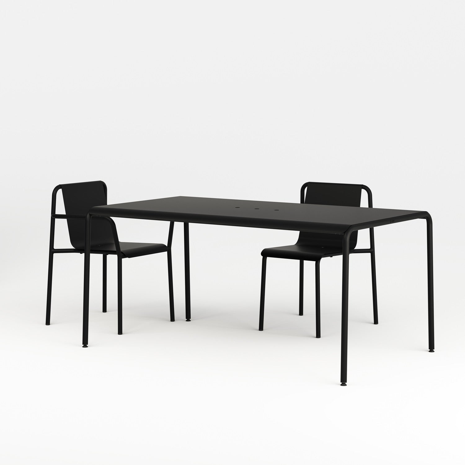 TIPTOE PANORAMA outdoor table - powder-coated steel