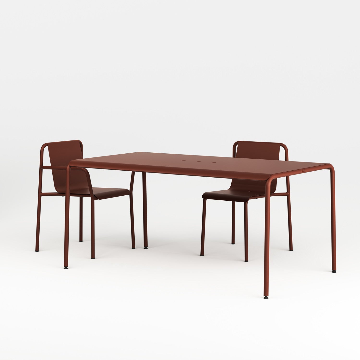 TIPTOE PANORAMA outdoor table - powder-coated steel