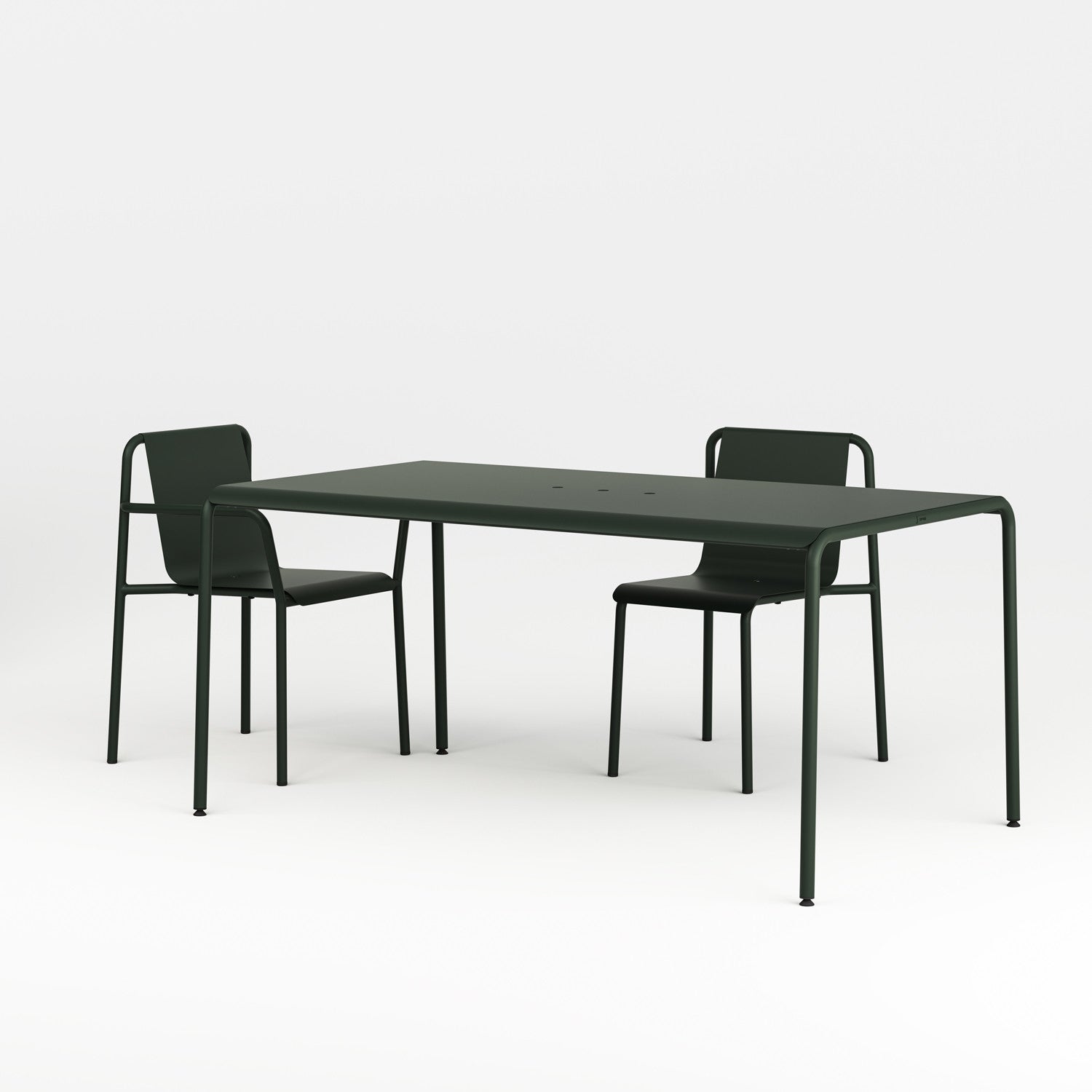 TIPTOE PANORAMA outdoor table - powder-coated steel
