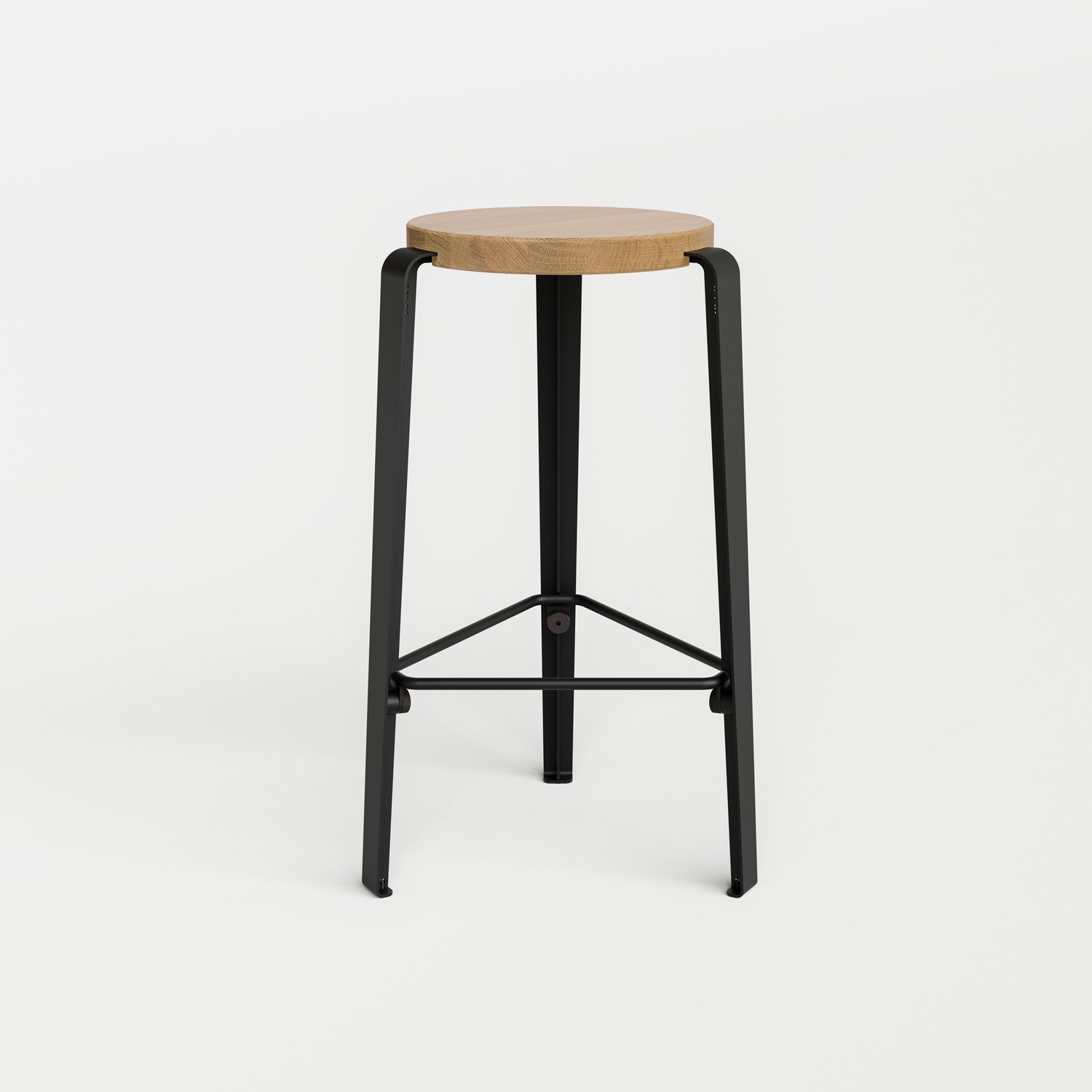 TIPTOE LOU bar stool - solid oak