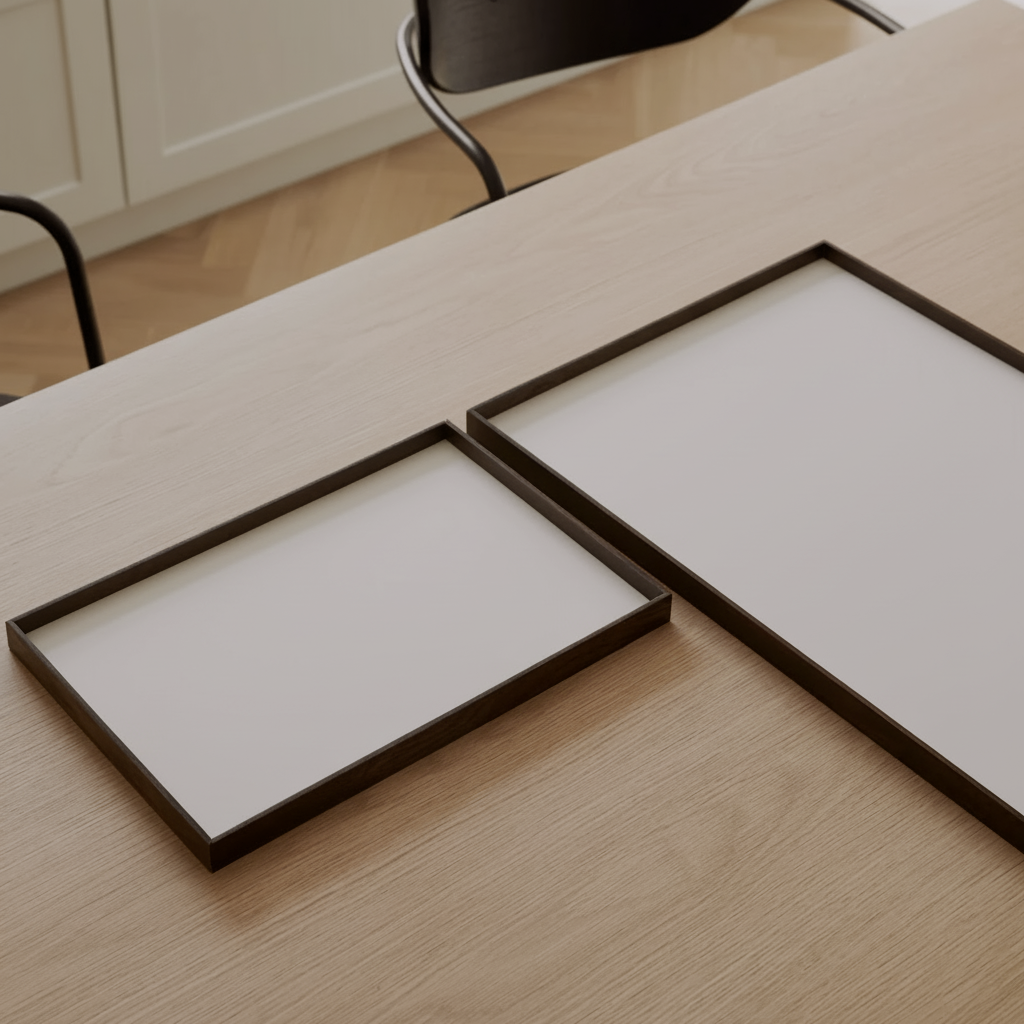 Gejst Frame tray medium, smoked oak/beige