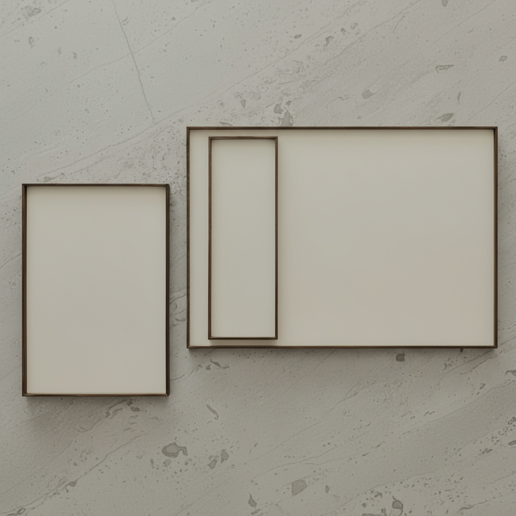 Gejst Frame tray medium, smoked oak/beige
