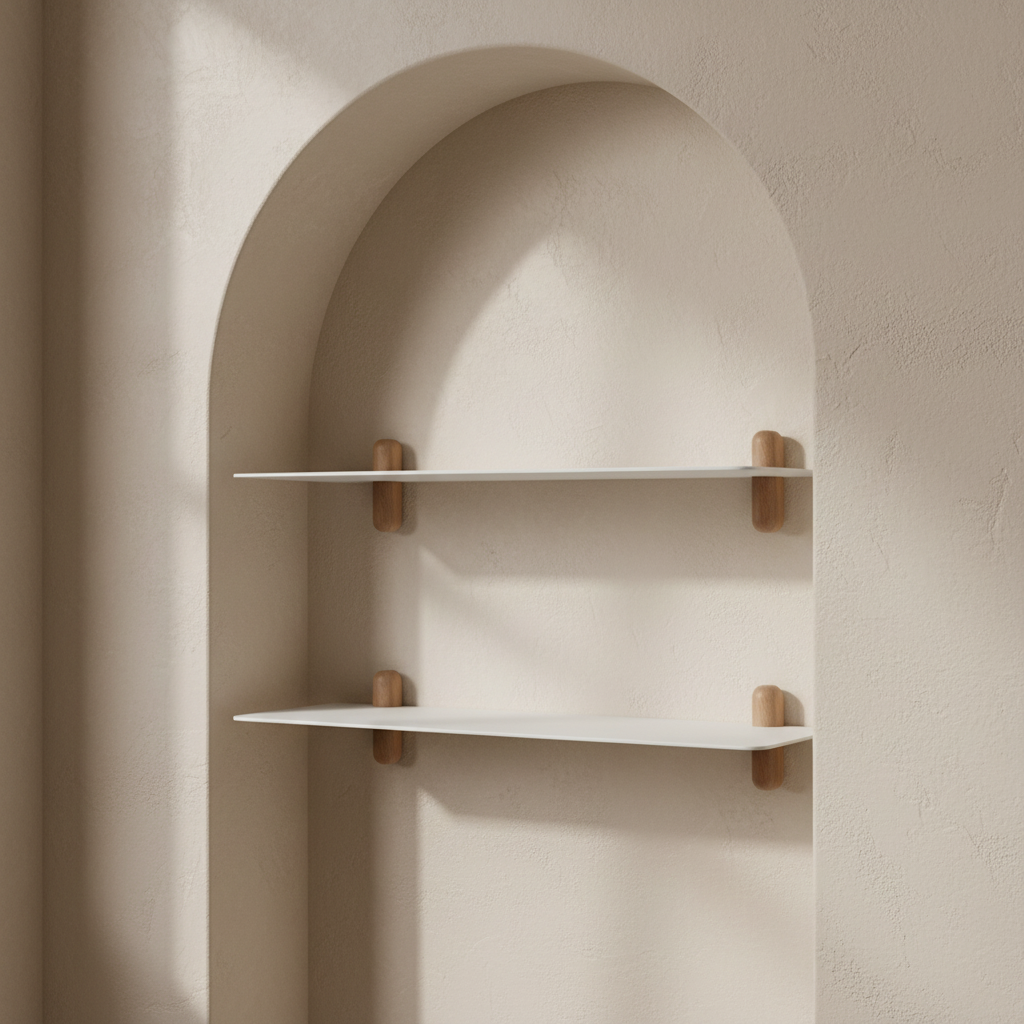 Gejst Nivo Shelf Small G - light oak/white