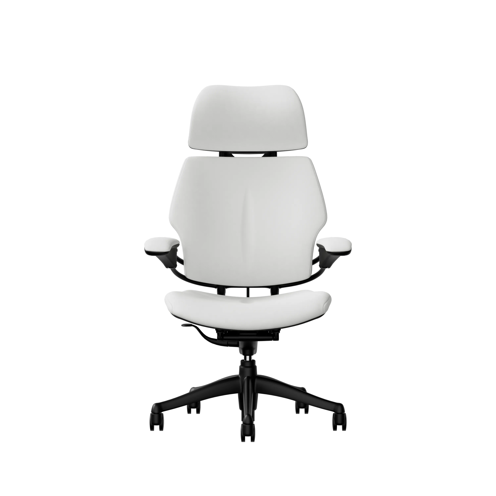 Humanscale Freedom Headrest - Elmosoft Leather - Black frame, upholstery colour 00109
