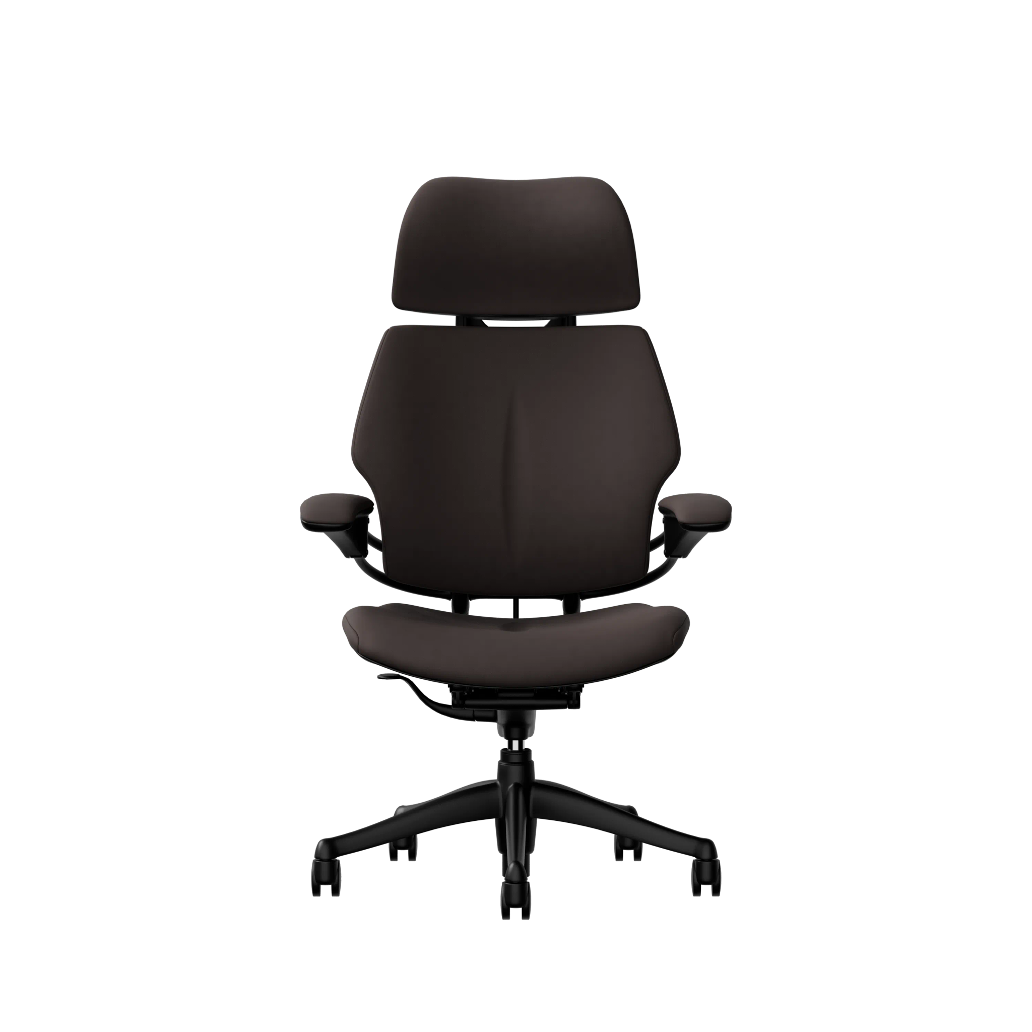 Humanscale Freedom Headrest - Elmosoft Leather - Black frame, upholstery colour 93099