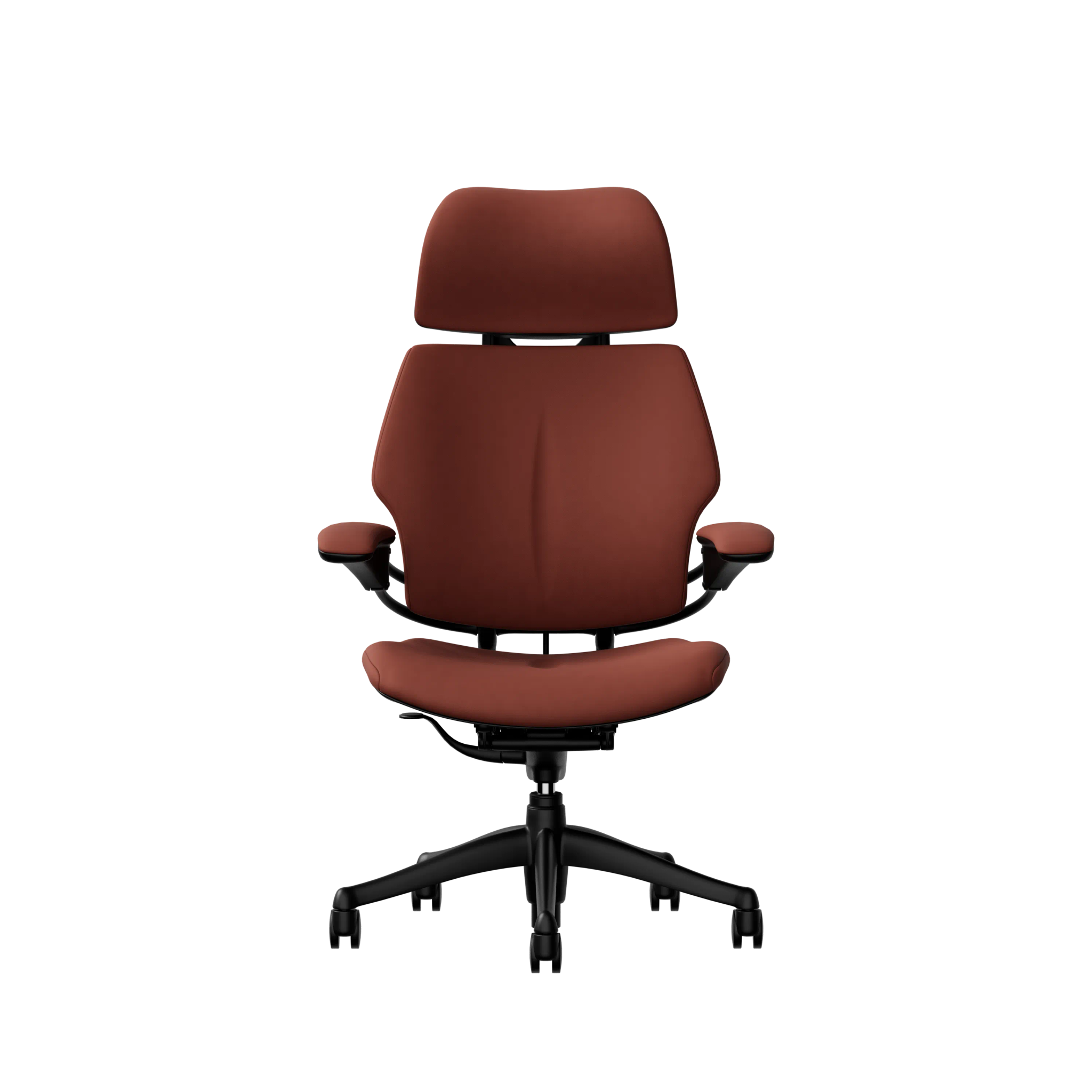 Humanscale Freedom Headrest - Elmosoft Leather - Black frame, upholstery colour 33001
