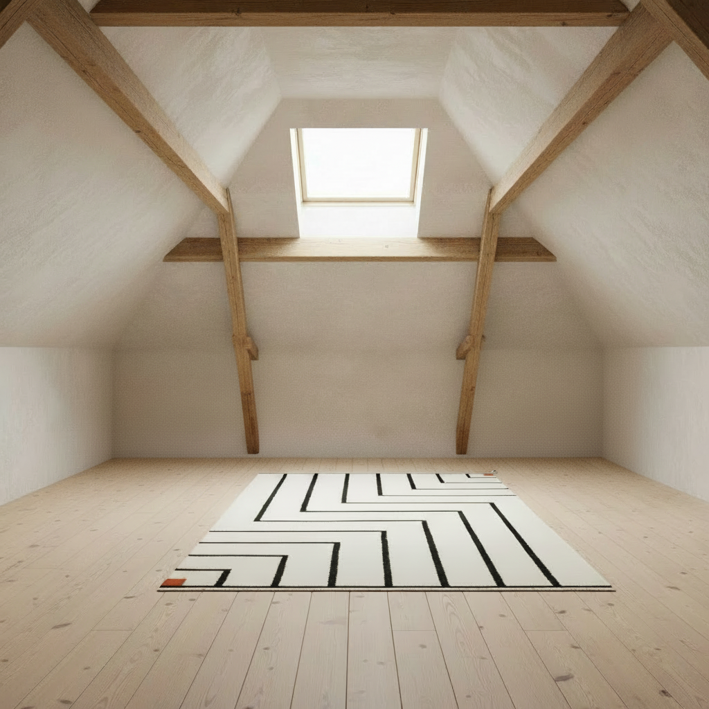 Vibeke Klint Rug VK-1 Off-White and Black