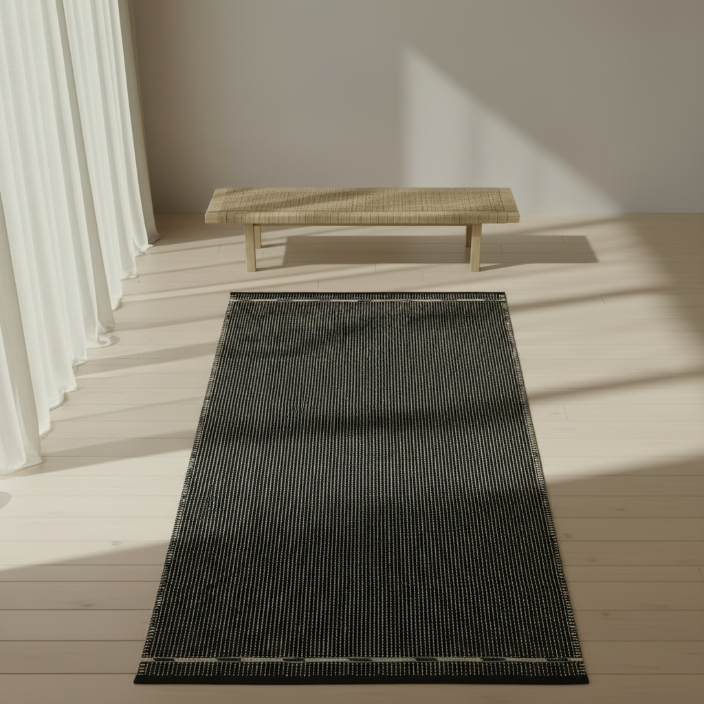 Vibeke Klint Rug VK-3, Black/Off-White