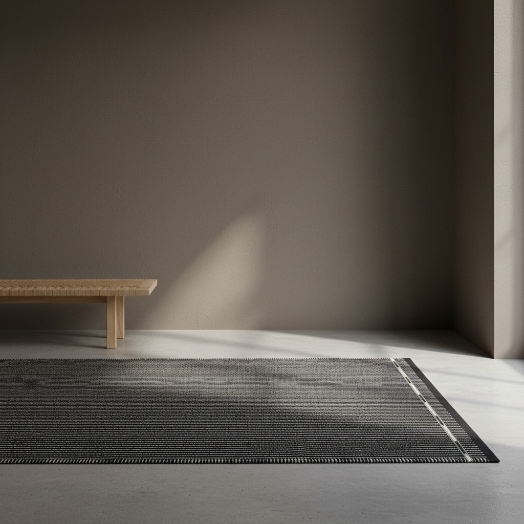 Vibeke Klint Rug VK-3, Black/Off-White