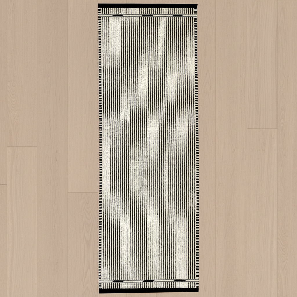 Vibeke Klint Rug VK-3, Off-White/Black - Runner