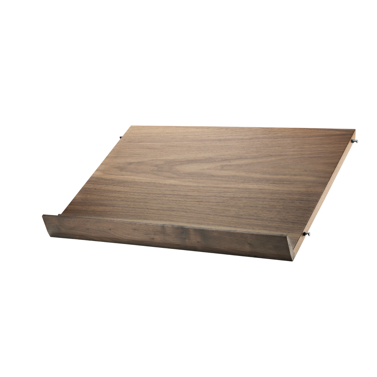 Magazine shelf solid w58 x d30 cm in Walnut by String Furniture