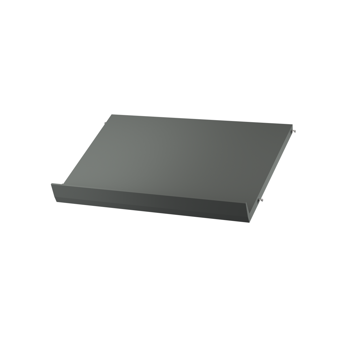Magazine shelf solid w58 x d30 cm in Dark grey by String Furniture