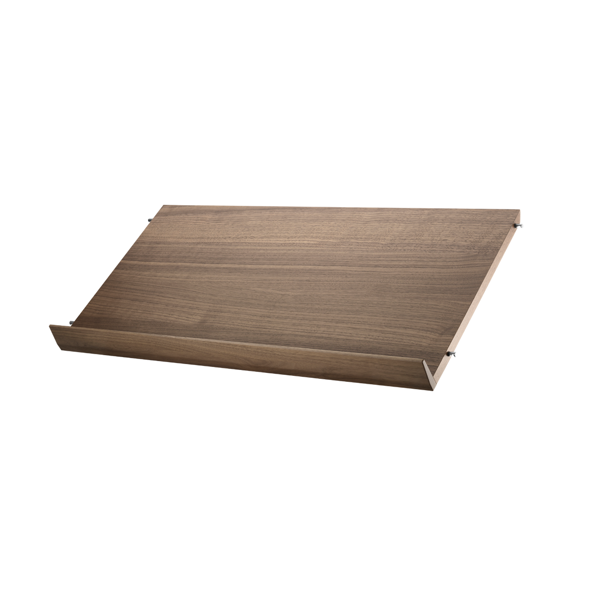 Magazine shelf solid w78 x d30 cm in Walnut by String Furniture