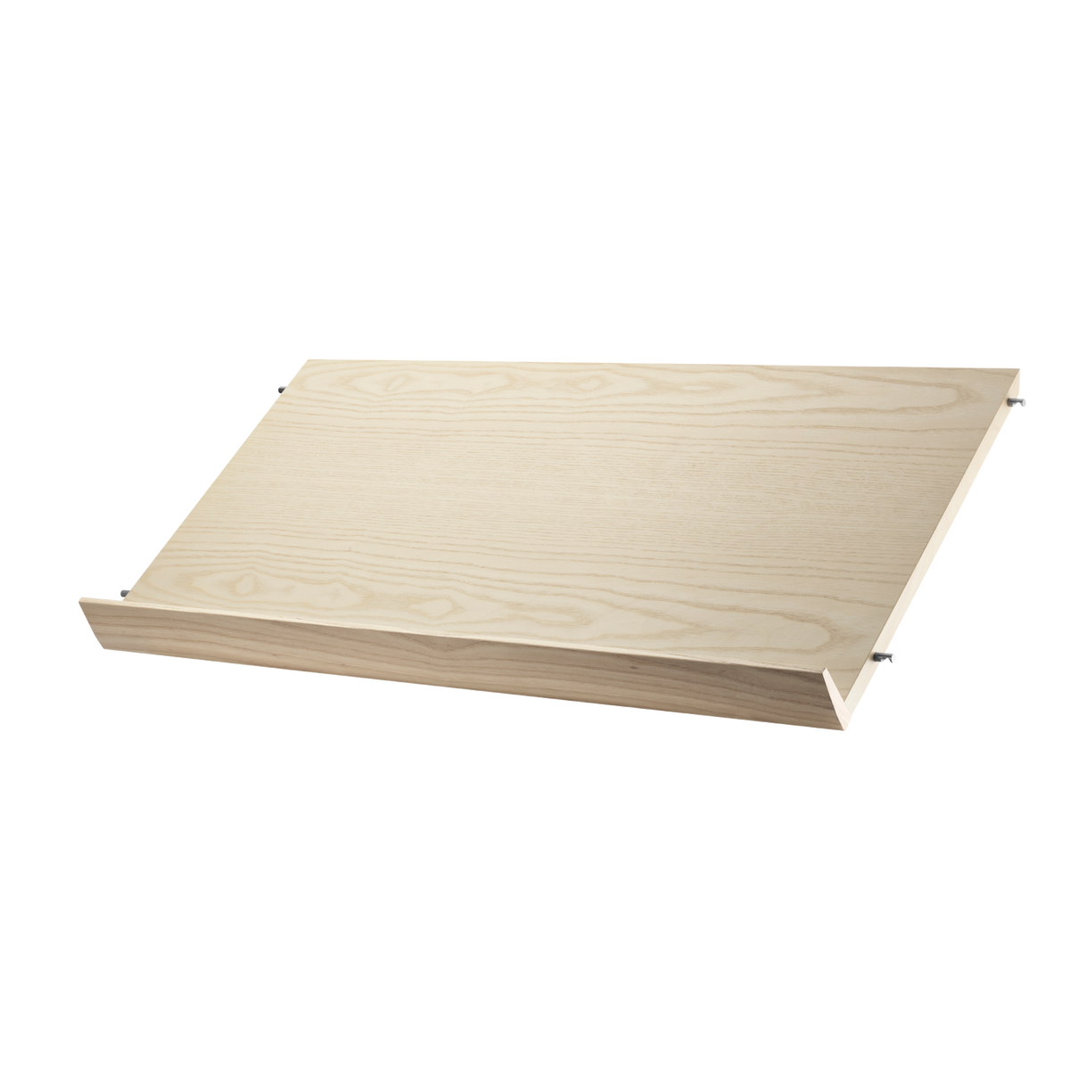 Magazine shelf solid w78 x d30 cm in Ash by String Furniture