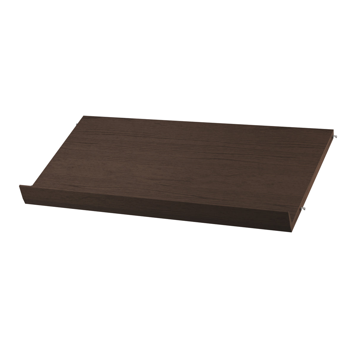 Magazine shelf solid w78 x d30 cm in Dark oak by String Furniture