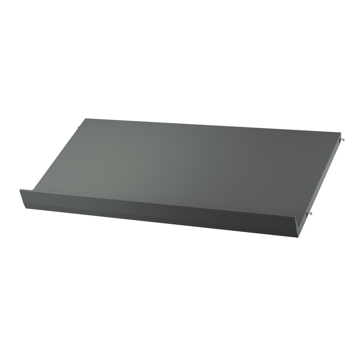 Magazine shelf solid w78 x d30 cm in Dark grey by String Furniture