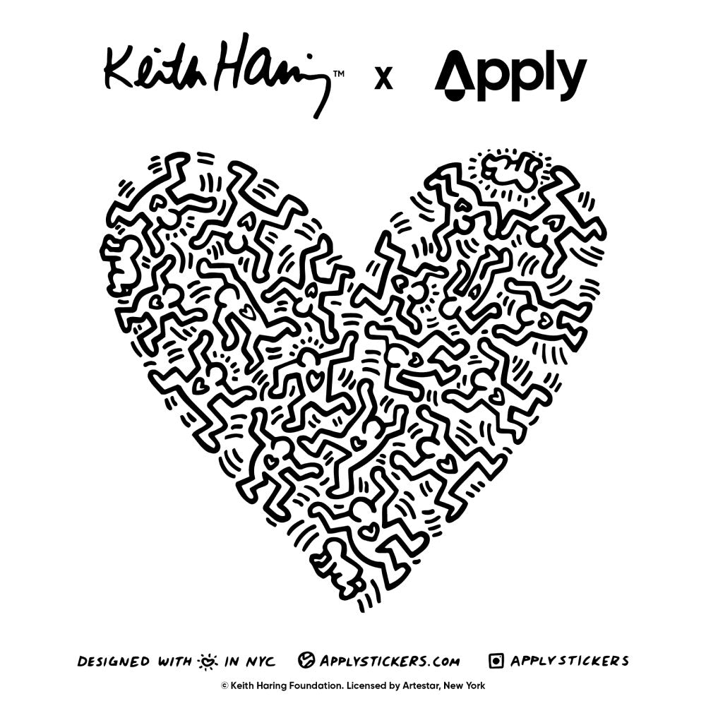 Apply Stickers - Keith Haring LOVE