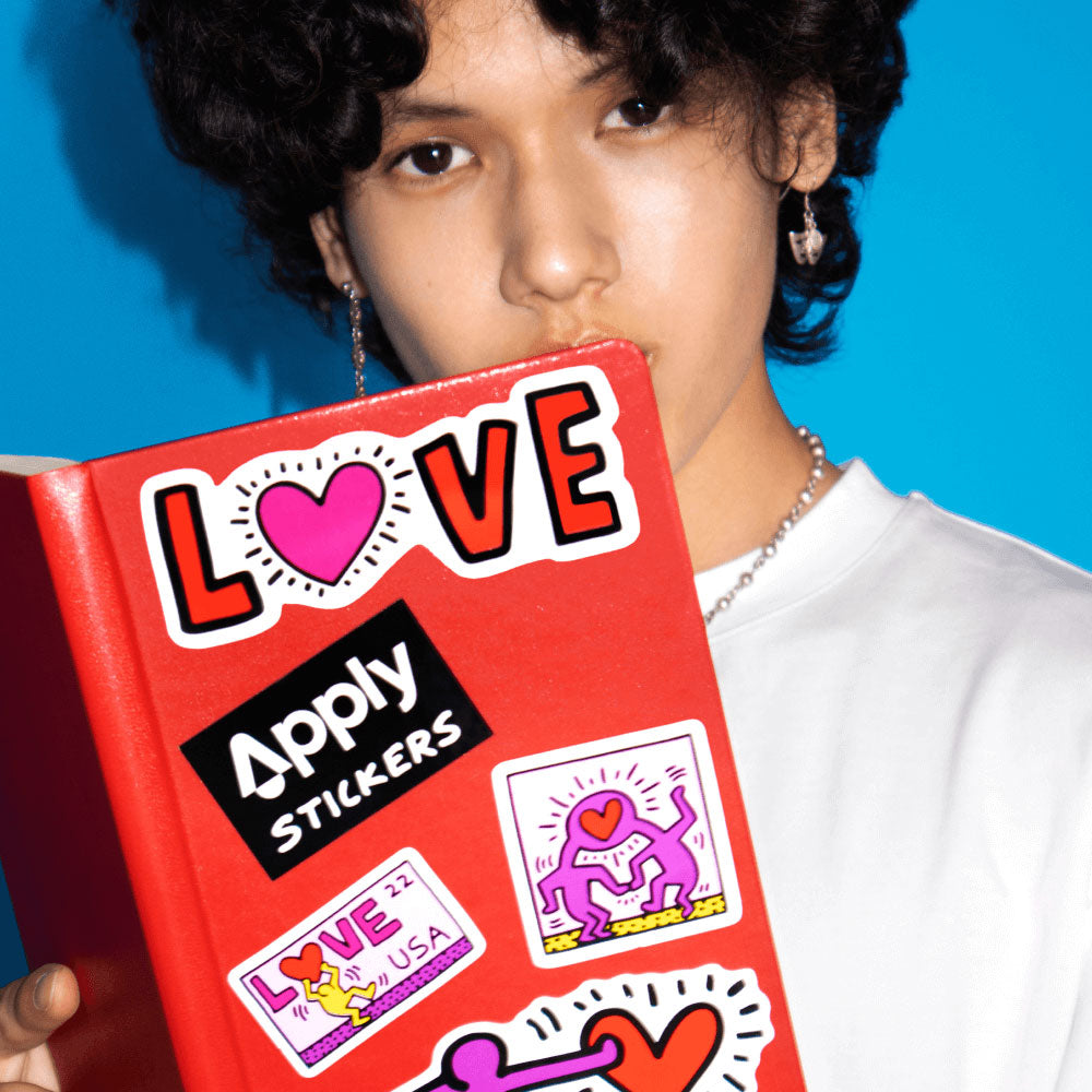 Apply Stickers - Keith Haring LOVE