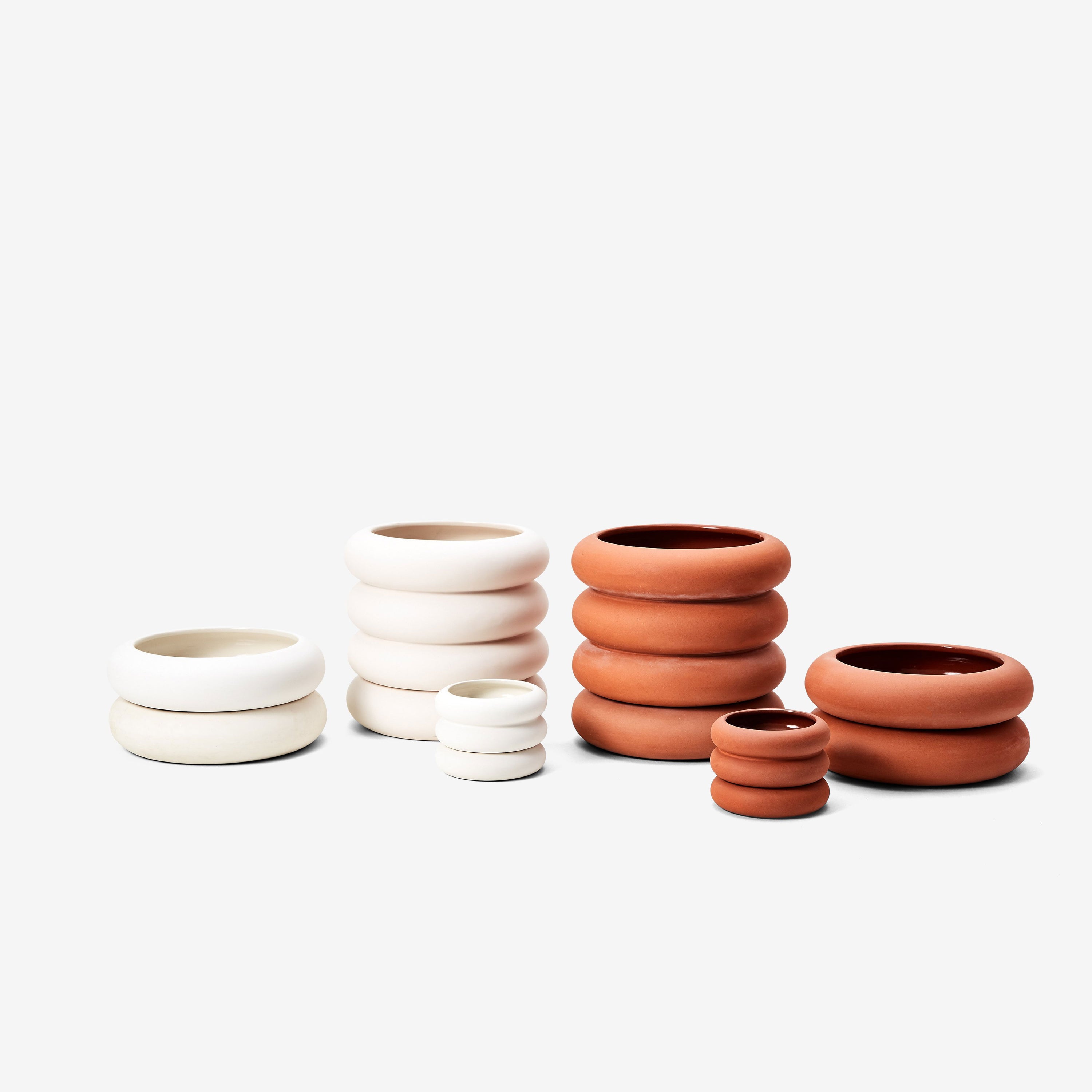 Areaware Stacking Planter in Terracotta - Mini-Short