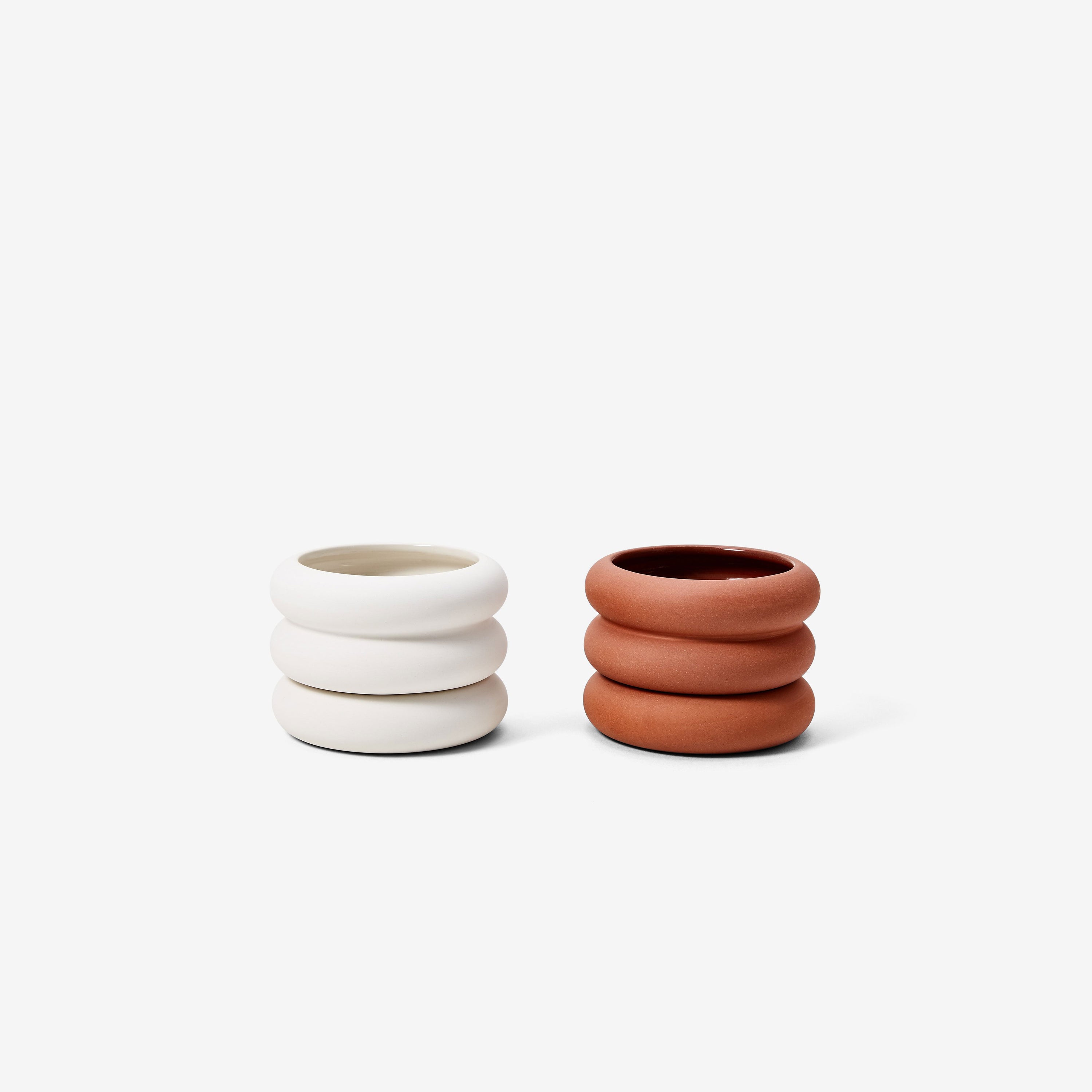 Areaware Stacking Planter in Terracotta - Mini-Short