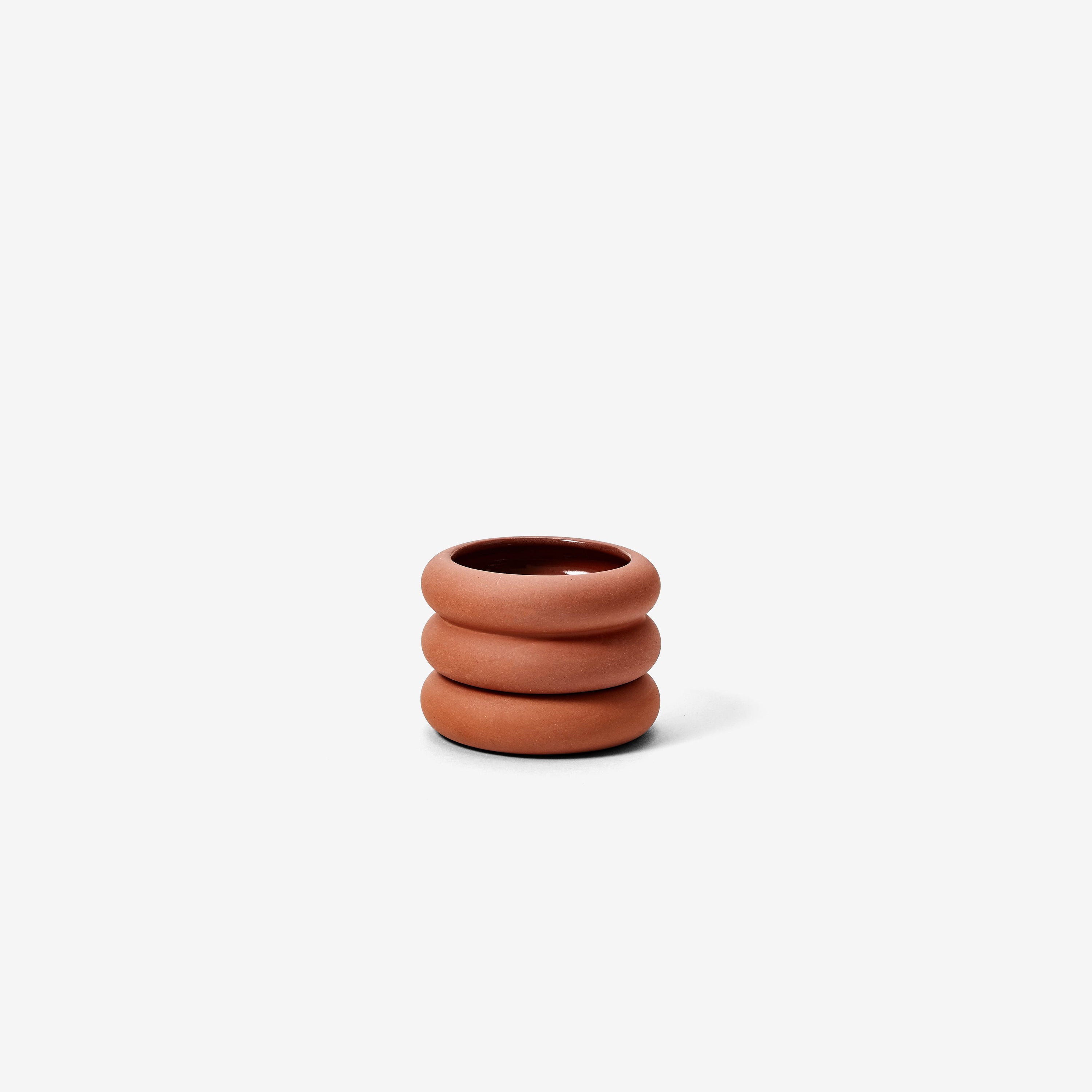 Areaware Stacking Planter in Terracotta - Mini-Short