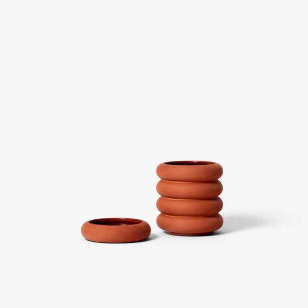 Areaware Stacking Planter in Terracotta - Mini-Tall