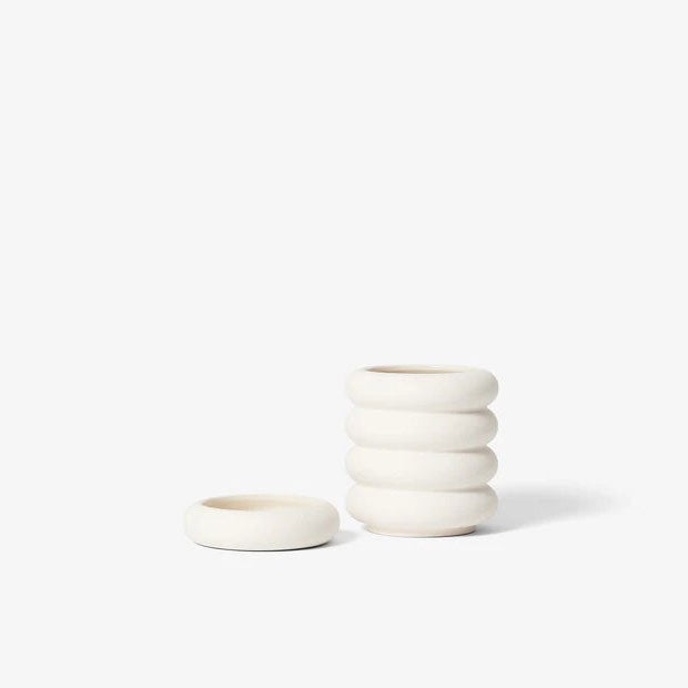 Areaware Stacking Planter in White - Mini-Tall