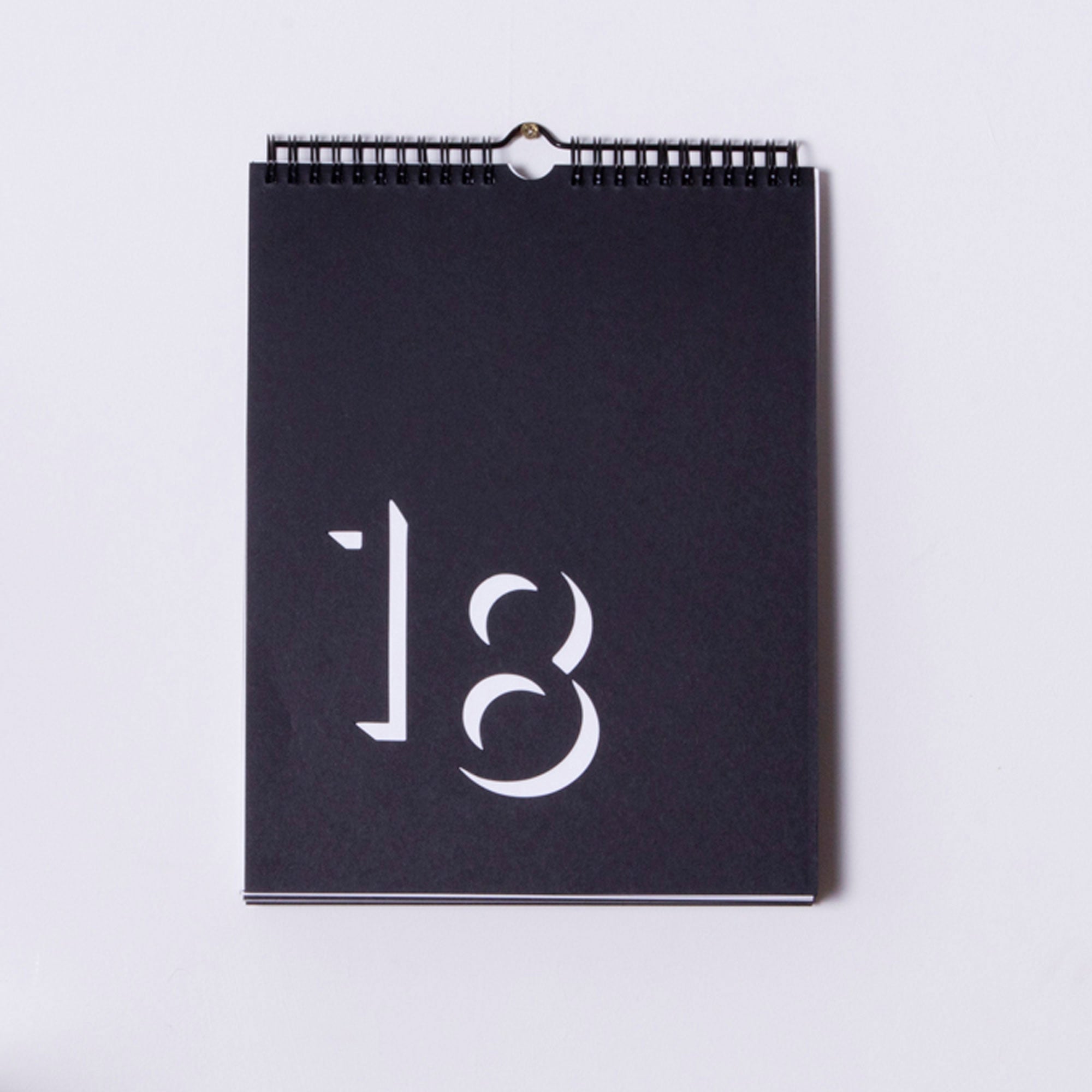Block Flip Perpetual Calendar - Black and White
