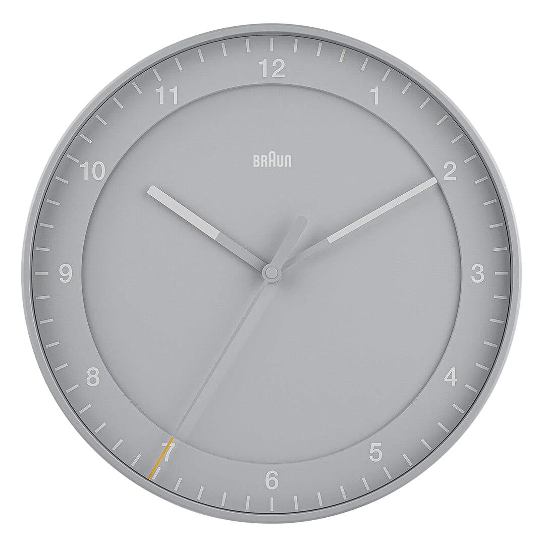 Braun Classic Wall Clock Large - Grey- BC17G