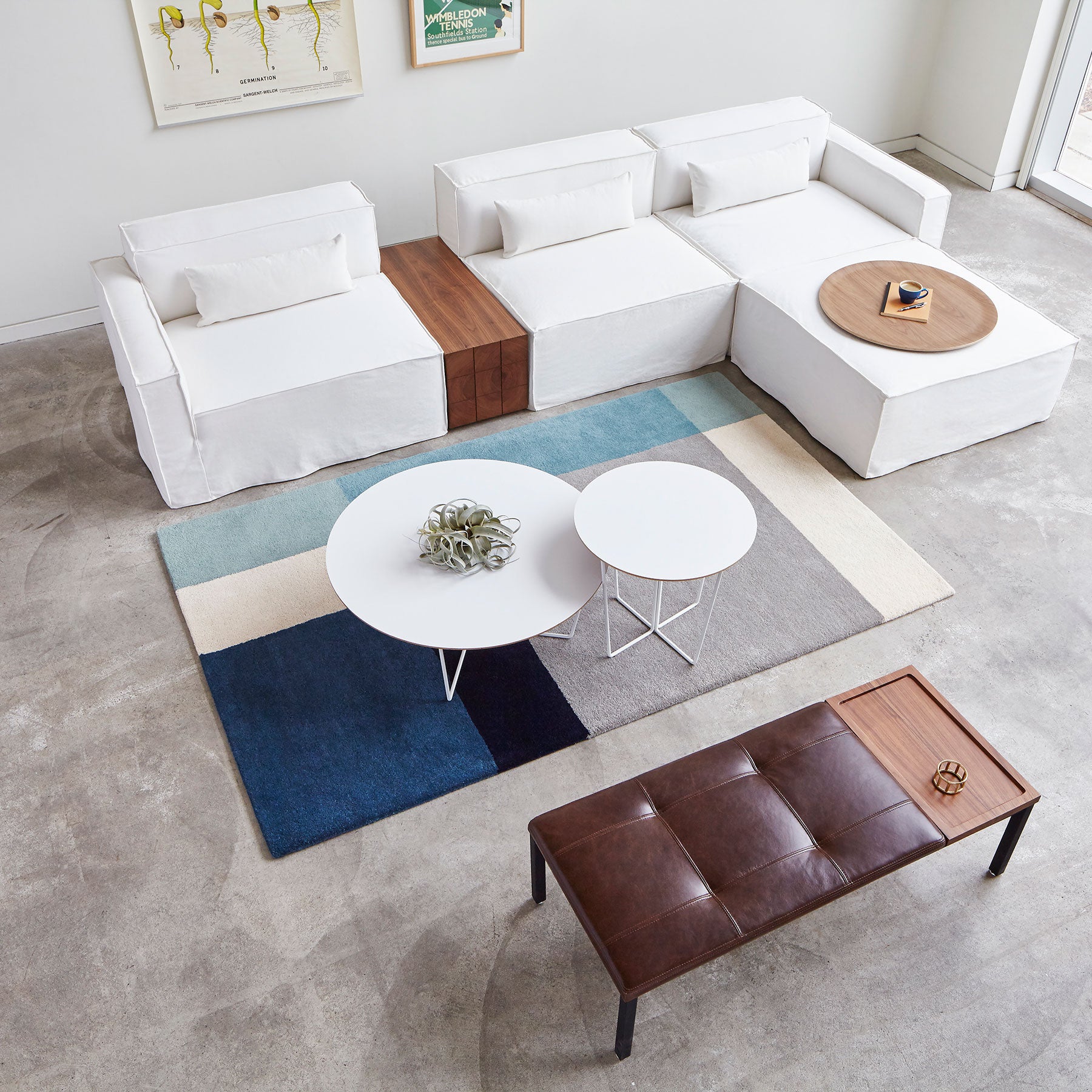 Gus Modern Array Coffee Table - Round