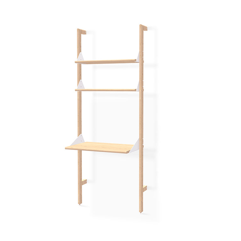 Gus Modern Branch-1 Shelving Unit with Desk